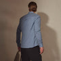 Matte Stretch Poplin Dress Shirt in Denim | James Perse Los Angeles