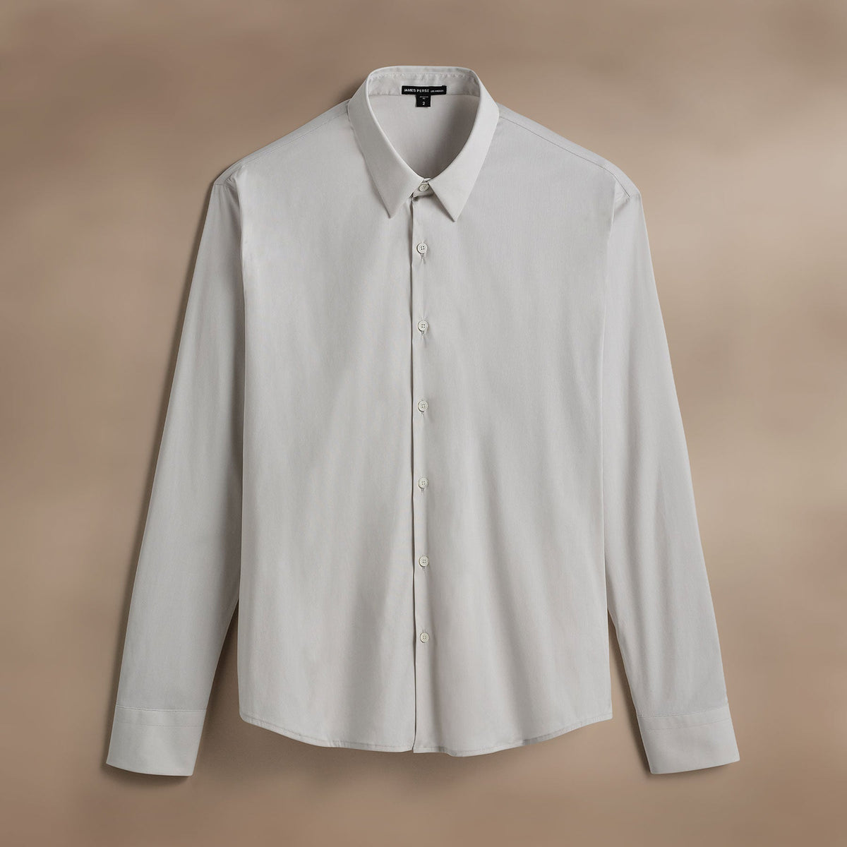 Matte Stretch Poplin Dress Shirt in Light Mist | James Perse Los Angeles