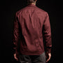 Matte Stretch Poplin Dress Shirt in Port | James Perse Los Angeles