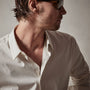 Matte Stretch Poplin Dress Shirt in Sand | James Perse Los Angeles