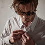 Matte Stretch Poplin Dress Shirt in Silver | James Perse Los Angeles
