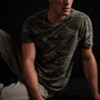 Clear Jersey Camo Crew in Jungle Camo | James Perse Los Angeles