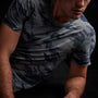 Clear Jersey Camo Crew in Storm Camo | James Perse Los Angeles