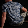 Clear Jersey Camo Crew in Storm Camo | James Perse Los Angeles