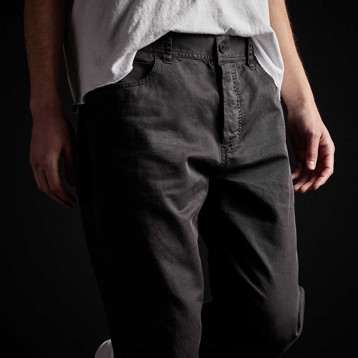 Sierra Linen Pant in Magma Pigment | James Perse Los Angeles 