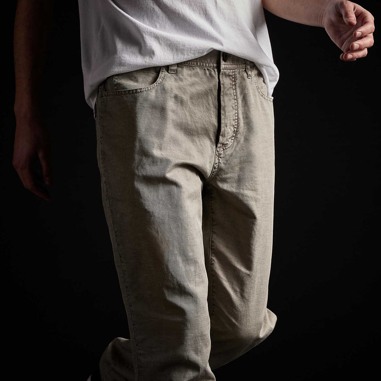 Sierra Linen Pant in Silt Pigment | James Perse Los Angeles 