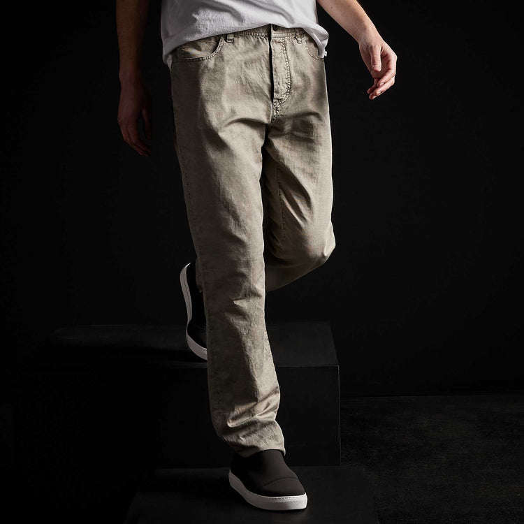 Sierra Linen Pant in Silt Pigment | James Perse Los Angeles 