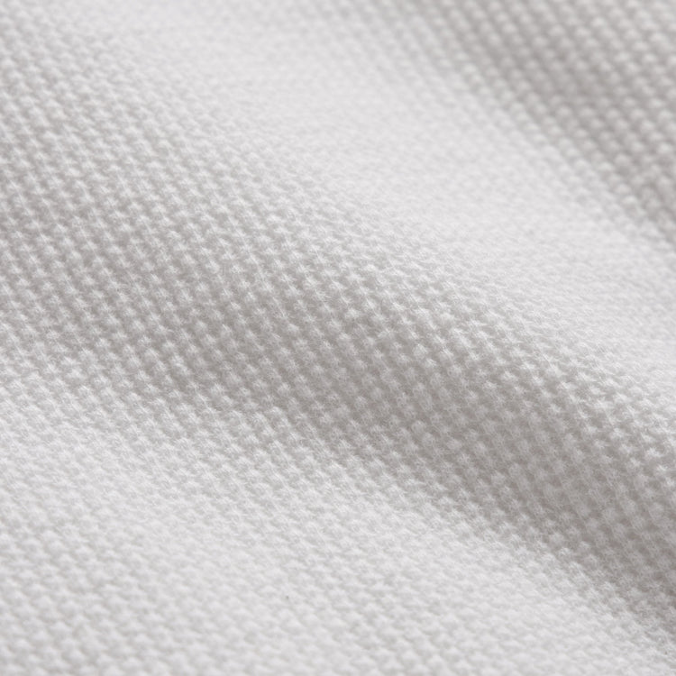 Cotton Linen Thermal Henley in White | James Perse Los Angeles