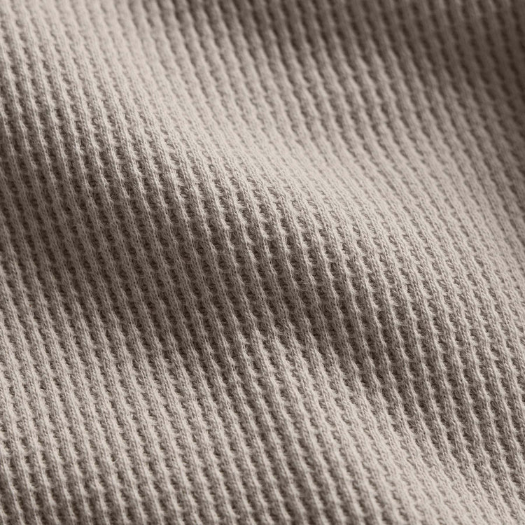 Cotton Linen Waffle Crew in Salt | James Perse Los Angeles
