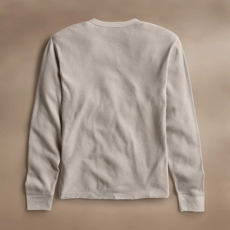 Cotton Linen Waffle Crew in Salt | James Perse Los Angeles