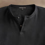 Cotton Lnn Thermal Long Sleeve Henley in Magma | James Perse Los Angeles