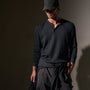 Cotton Lnn Thermal Long Sleeve Henley in Magma | James Perse Los Angeles