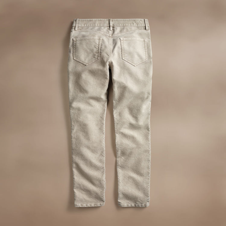 Woven Cotton Terry 5 Pocket  in Light Tan Pigment | James Perse Los Angeles