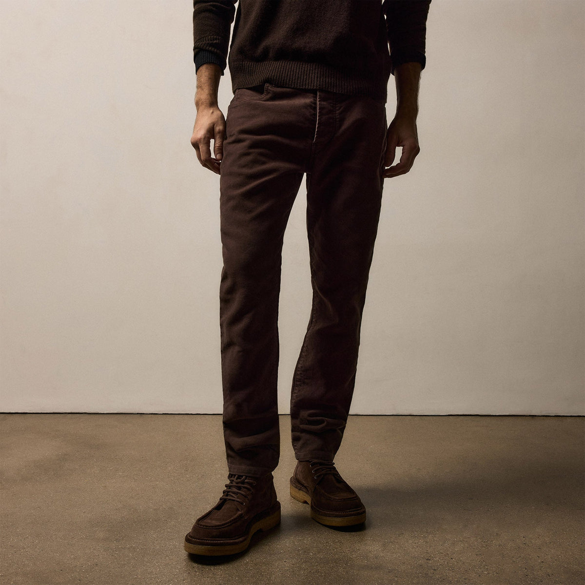 Cotton Moleskin 5 Pocket Pant in Porcupine | James Perse Los Angeles