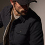 Cotton Moleskin Shirt Jacket in Magma | James Perse Los Angeles