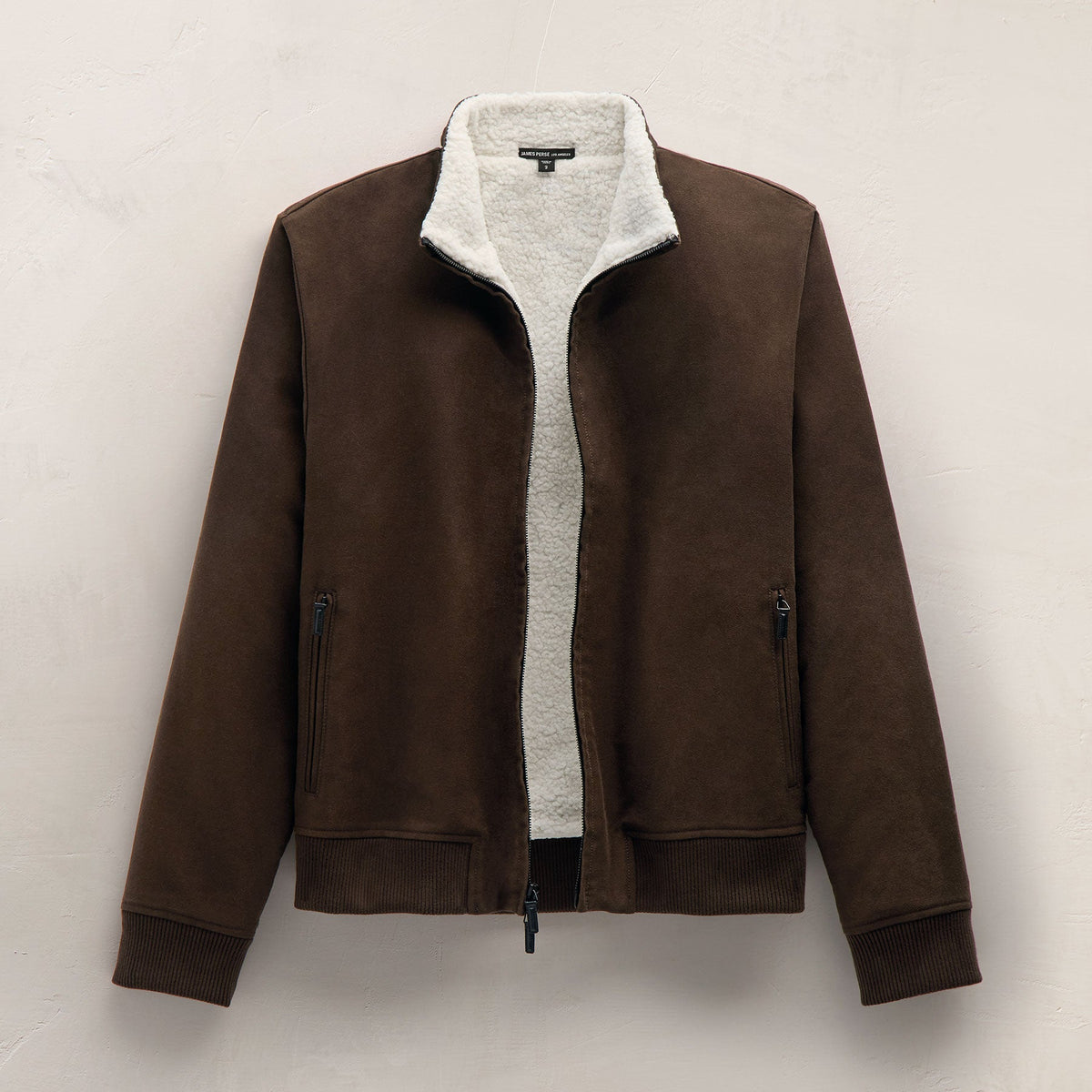 Cotton Moleskin Flight Jacket in Porcupine | James Perse Los Angeles FLAT