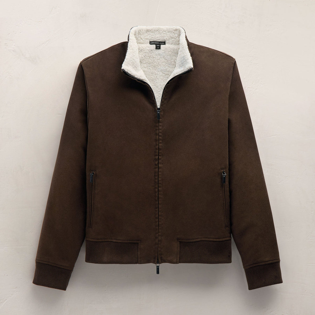 Cotton Moleskin Flight Jacket in Porcupine | James Perse Los Angeles FLAT