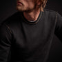 Contrast Link Crew Neck Sweater - Black/Bronze | James Perse Los Angeles