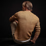 Contrast Link Crew Neck Sweater - Bronze/Ivory | James Perse Los Angeles