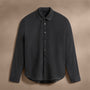Cotton Cashmere Blend Corduroy Shirt in Carbon | James Perse Los Angeles
