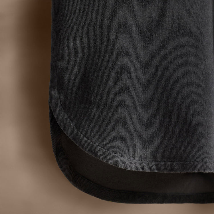 Cotton Cashmere Blend Corduroy Shirt in Carbon | James Perse Los Angeles