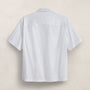 Oversized Stretch Poplin Short Sleeve Shirt in White | James Perse Los Angeles