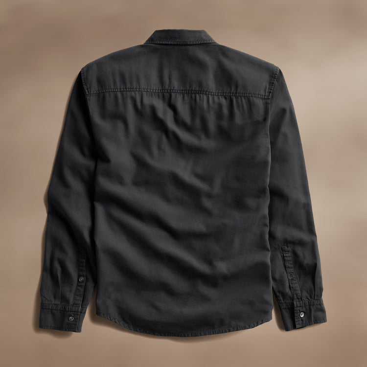 Cotton Wool Twll Utility Shirt in Magma Pigment | James Perse Los Angeles