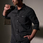 Cotton Wool Twll Utility Shirt in Magma Pigment | James Perse Los Angeles