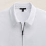 Zip Up Shirt in White | James Perse Los Angeles FLAT