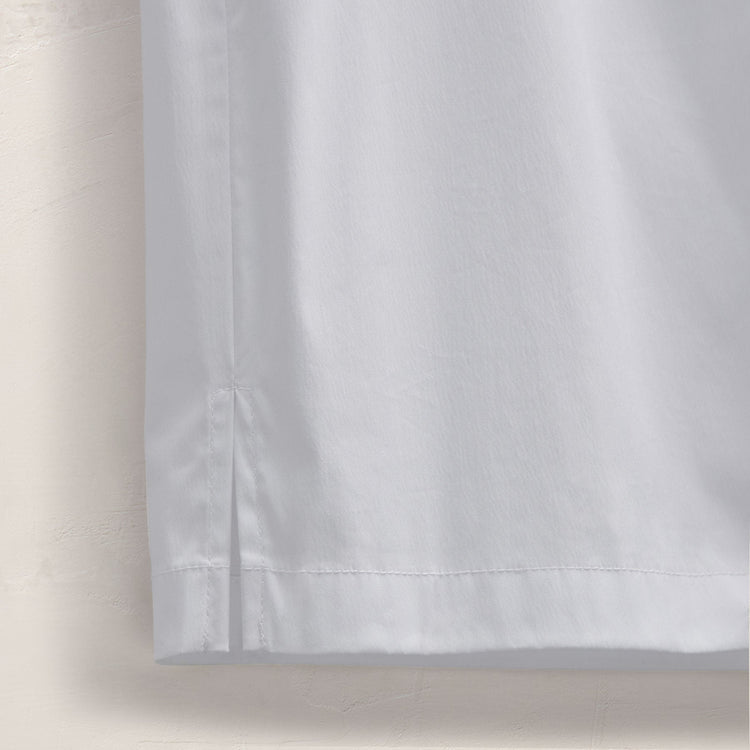 Zip Up Shirt in White | James Perse Los Angeles FLAT