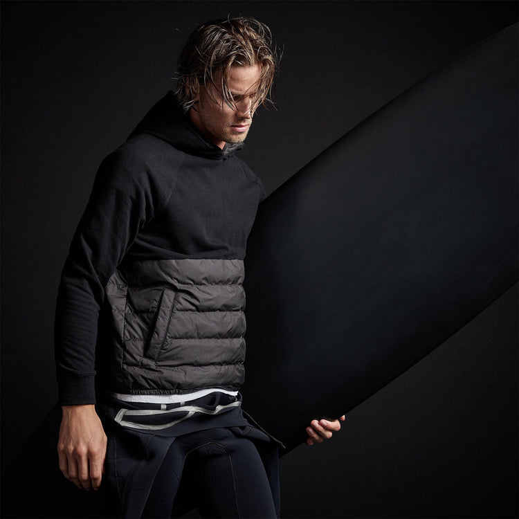 Pullover Hooded Jacket in Black | James Perse Los Angeles