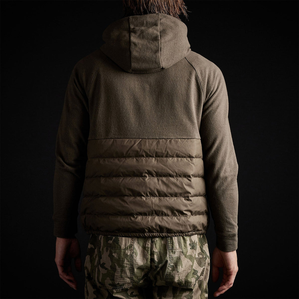 Pullover Hooded Jacket in Olive | James Perse Los Angeles