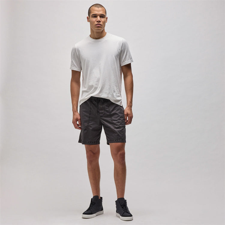 Cotton Poplin Pocket Short in Magma Pigment | James Perse Los Angeles