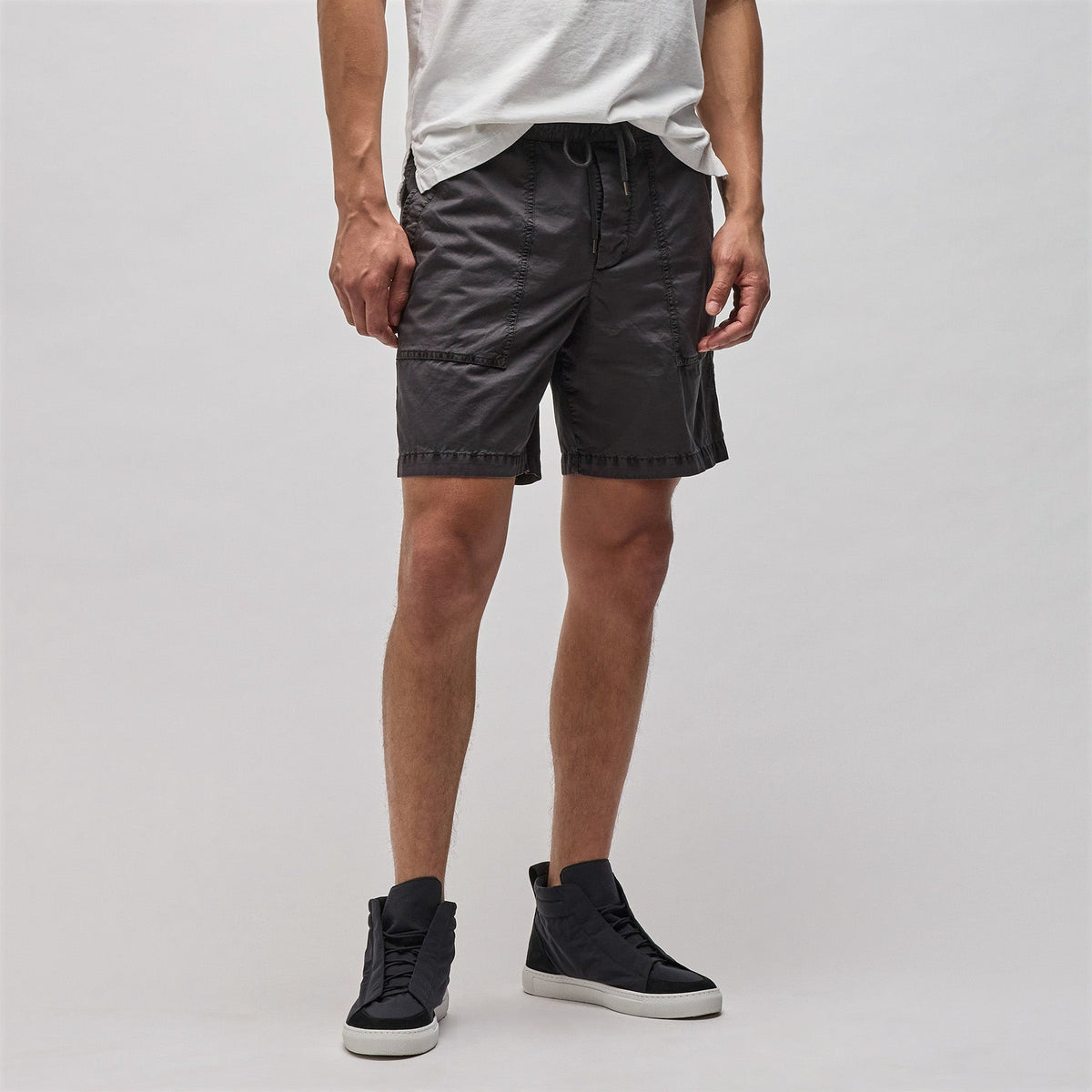 Cotton Poplin Pocket Short in Magma Pigment | James Perse Los Angeles
