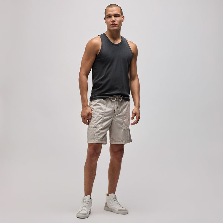Cotton Poplin Pocket Short in Salt Pigment | James Perse Los Angeles