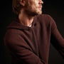 Cashmere Thermal Raglan Hooded Sweater - Red Earth | James Perse Los Angeles