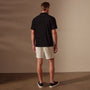 Cotton Terry Short Sleeve Polo in Black | James Perse Los Angeles