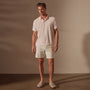 Cotton Terry Short Sleeve Polo in Zephyr | James Perse Los Angeles