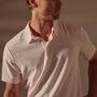 Cotton Terry Short Sleeve Polo in Zephyr | James Perse Los Angeles