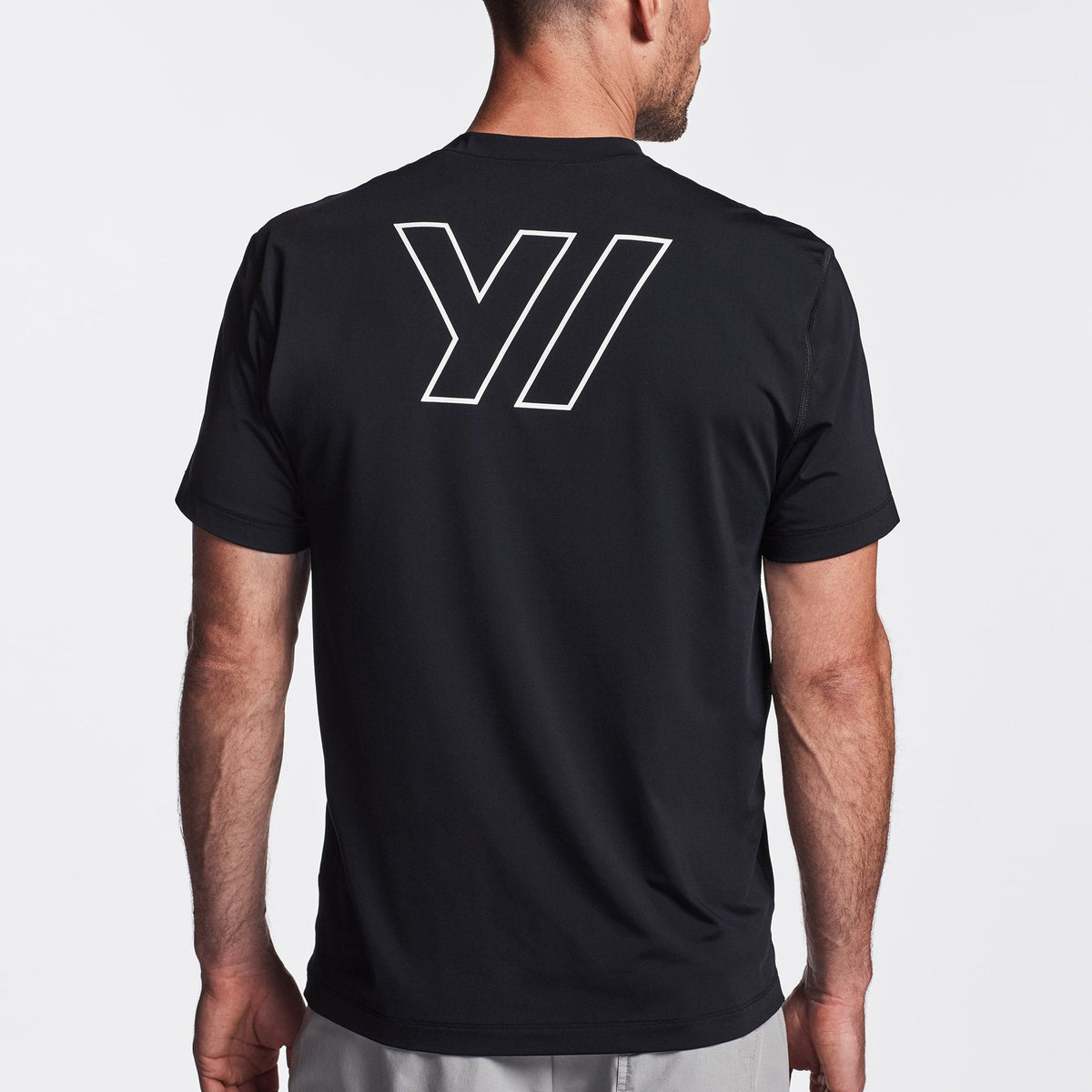 Y/OSEMITE Graphic Performance Knit Tee In Black | James Perse Los Angeles