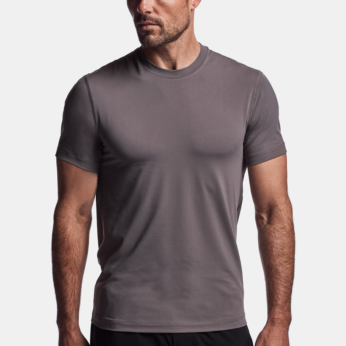 Y/OSEMITE Graphic Performance Knit Tee In Raccoon Grey | James Perse Los Angeles