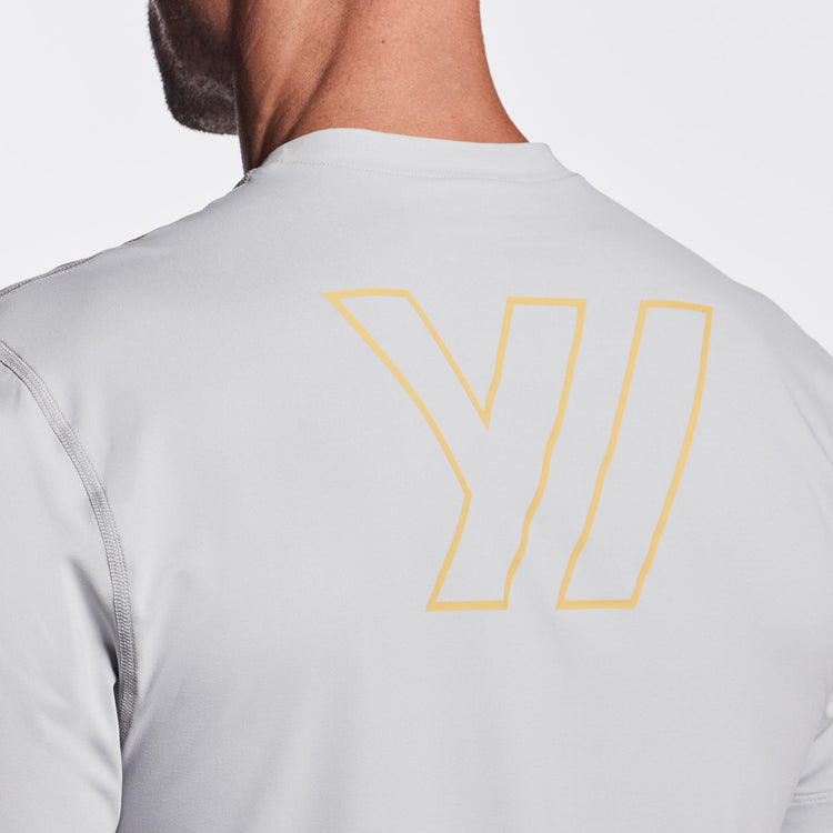Y/OSEMITE Graphic Performance Knit Tee In Steel | James Perse Los Angeles
