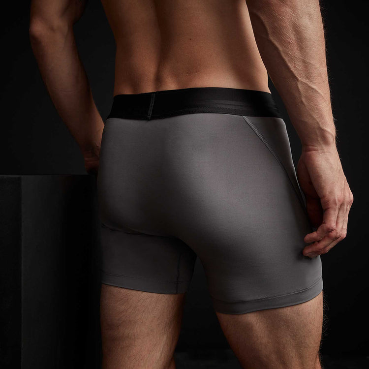 Y/OSEMITE Cool Touch Graphic Boxer Short In Raccoon Grey | James Perse Los Angeles