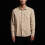 Cotton Linen Twill Classic Fit Shirt in Toast Pigment | James Perse Los Angeles
