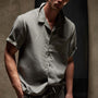Cotton Linen Short Sleeve in Silver Grey Pigment | James Perse Los Angeles