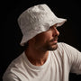 Cotton Metal Poplin Bucket Hat in White | James Perse Los Angeles
