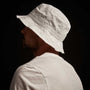 Cotton Metal Poplin Bucket Hat in White | James Perse Los Angeles