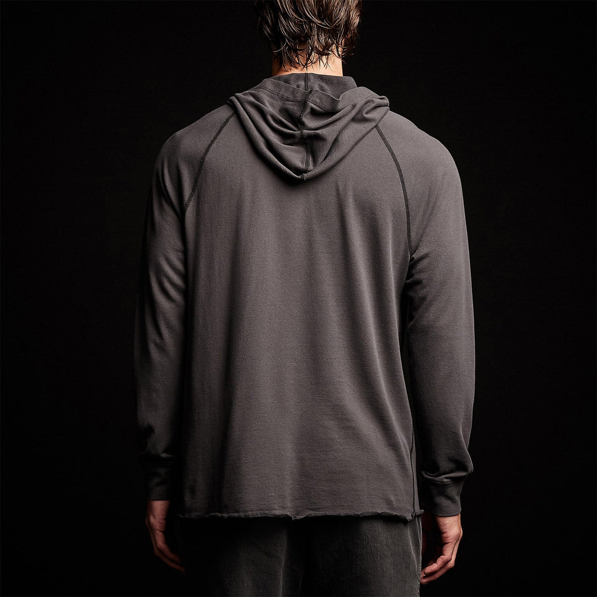 Crisp Cotton Terry Hoodie in Magma | James Perse Los Angeles