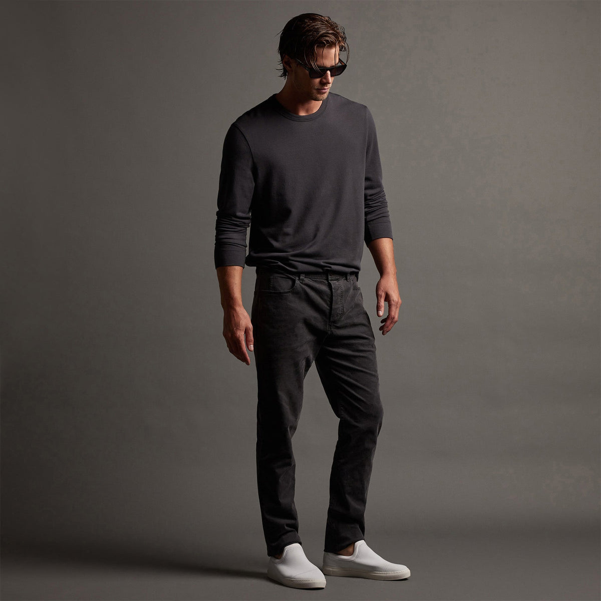Crisp Cotton Terry Pulloverin Magma | James Perse Los Angeles