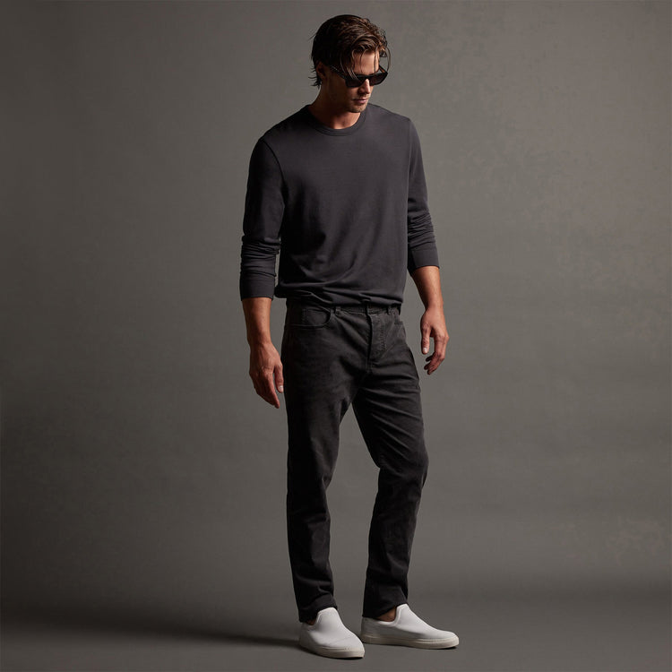 Crisp Cotton Terry Pulloverin Magma | James Perse Los Angeles
